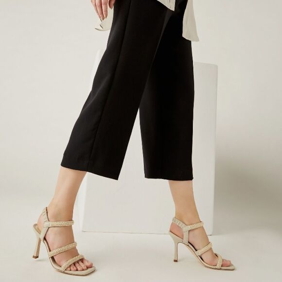 STYLE & CO MULTI-STRAP ADJUSTABLE BUCKLE ANKLE RHINESTONES EMBELLISHMENTS SANDAL - Picture 1 of 11